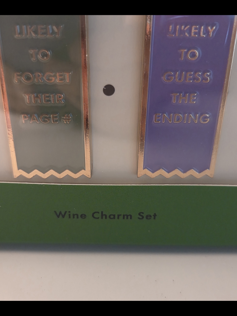 Kate Spade Book Club Wine Charm Set - Picture 4 of 5